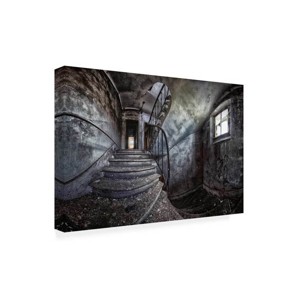 Francois Casanova 'Abandoned House Steps' Canvas Art,12x19